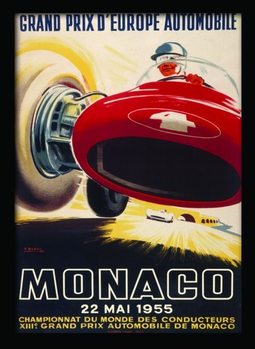 Inramad poster MONACO (7)