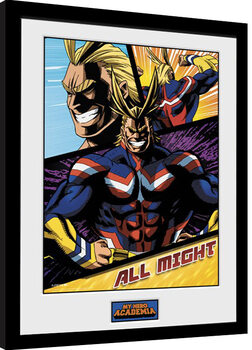Inramad poster My Hero Academia - All Might Panels