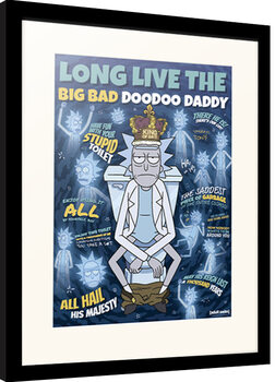 Inramad poster Rick and Morty - Doodoo Daddy
