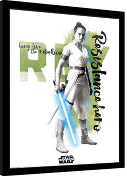 Inramad poster Star Wars: Episode IX - The Rise of Skywalker - Rey