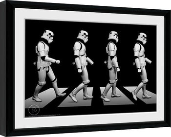 Inramad poster Stormtrooper - Crossing