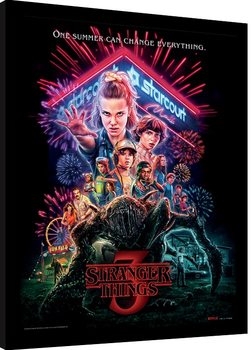 Inramad poster Stranger Things - Summer of 85