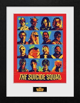 Inramad poster Suicide Squad - Bunch