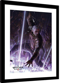 Inramad poster The Witcher - Geralt