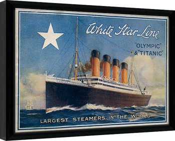 Inramad poster Titanic