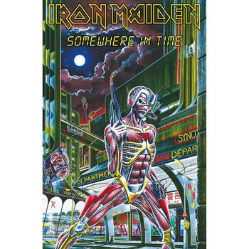 Poster in Tessuto Iron Maiden - Somewhere in Time