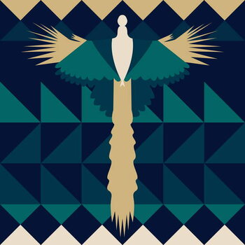 Carta da parati Aztec Peacock