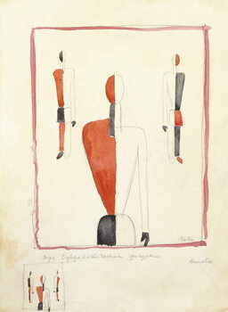Carta da parati Three Suprematist Figures