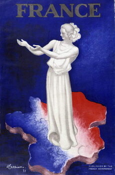 Carta da parati Woman representing France