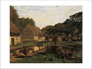 A Farmyard In Normandy Kunstdruk