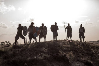 Poster A hoard of Weapon wielding viking