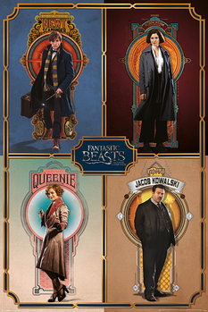 Póster Animales fantásticos y dónde encontrarlos - Framed Cast