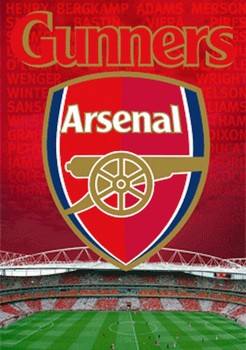 Gerahmtes 3D-Poster ARSENAL - crest