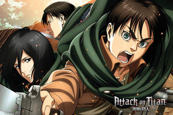 Póster Ataque a los titanes (Shingeki no kyojin) - Scouts