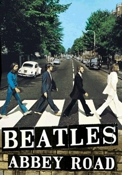 Gerahmtes 3D-Poster BEATLES - abbey road 3D