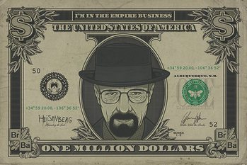 Breaking Bad - Heisenberg Dollar Poster