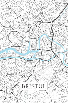 Poster Bristol white