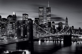 Brooklyn bridge (Zwart Wit) Poster