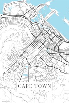Poster Cape Town white