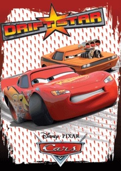 Ingelijste 3D-poster CARS