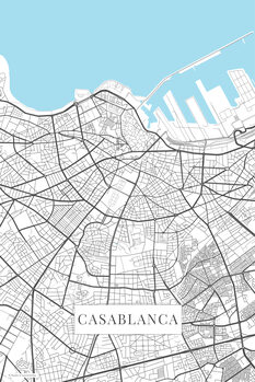 Poster Casablanca white