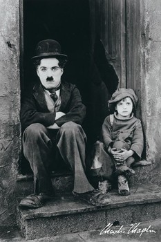 Poster  Charlie Chaplin - doorway
