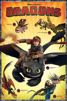 Póster  Cómo entrenar a tu dragón 2 - Characters