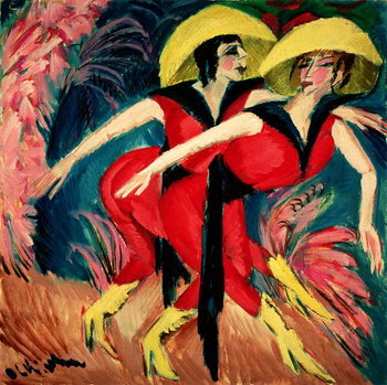 Poster Dancers in Red, 1914