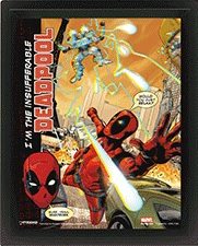 3D Poster Deadpool - Attack