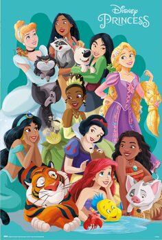 Poster Disney Princess and Pets