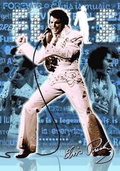 Gerahmtes 3D-Poster ELVIS PRESLEY - 3D
