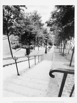 Kunstdruk Escalier de Montmartre