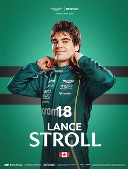 Kunstdruk F1 Print Store Driver Series - Lance Stroll