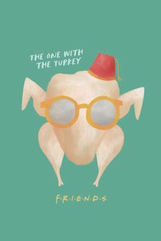 Quadro su tela Friends - The one with the turkey