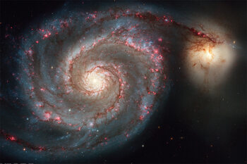 Poster Galassia Vortice (M51) - immagine NASA