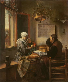 Poster Grace before Meat, 1660