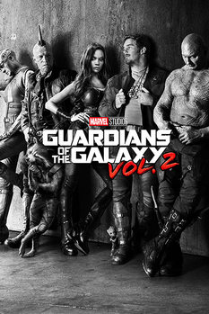 Póster Guardianes de la Galaxia Volumen 2 - Black & White Teaser