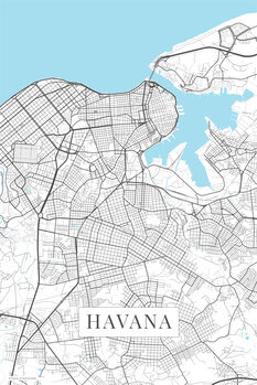 Canvastavla Havana white