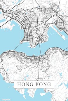 Poster Hong Kong white