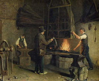 Poster Interior of the Forge, 1837
