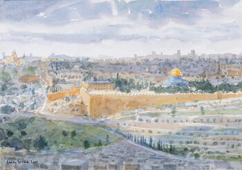 Poster Jerusalem from The Mount Of Olives, 2019