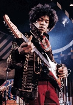 Poster 3D incorniciato JIMI HENDRIX