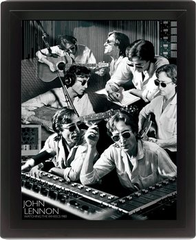 Framed 3D poster JOHN LENNON - watching