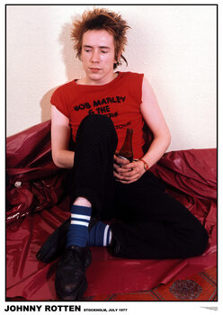 Poster Johnny Rotten - Stockholm 1977