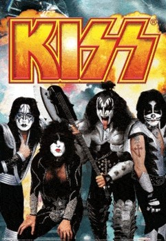 Gerahmtes 3D-Poster KISS