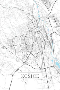 Poster Košice white