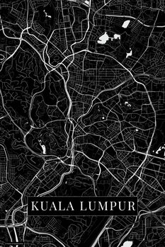Poster Kuala Lumpur black