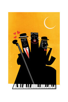 Poster Kubistika - Casablanca Jazz