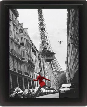 Framed 3D poster LA VESTE ROUGE