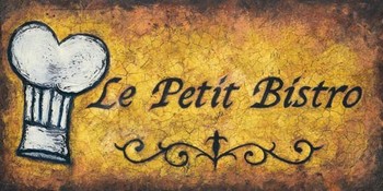Kunstdruk LE PETIT BISTRO